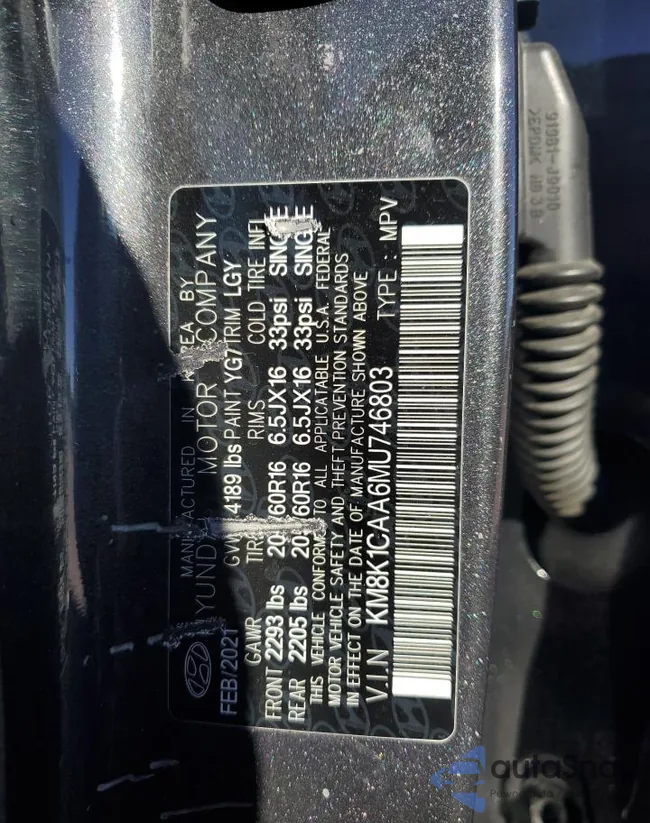 KM8K1CAA6MU746803: 85820955