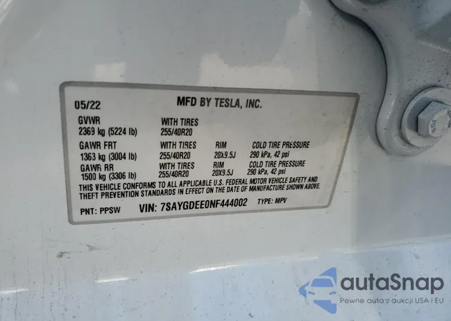 7SAYGDEE0NF444002: 86162385