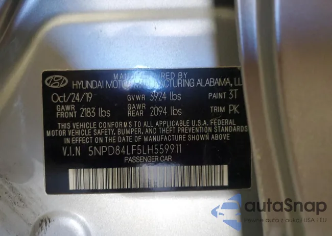 5NPD84LF5LH559911: 86407895