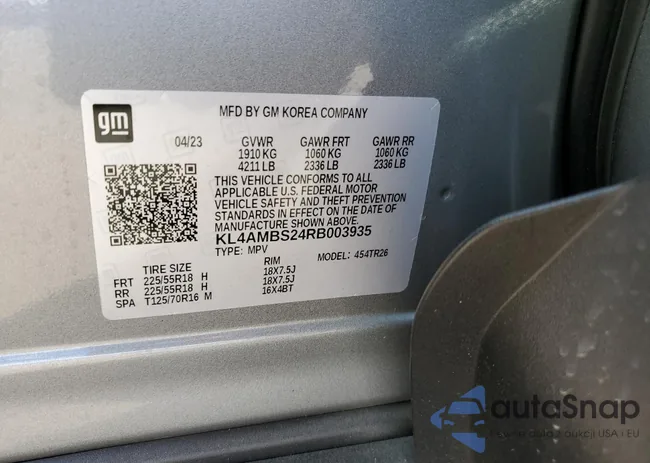 KL4AMBS24RB003935: 84867575