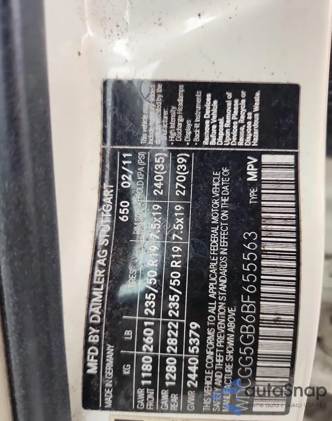 WDCGG5GB6BF655563: 90128325