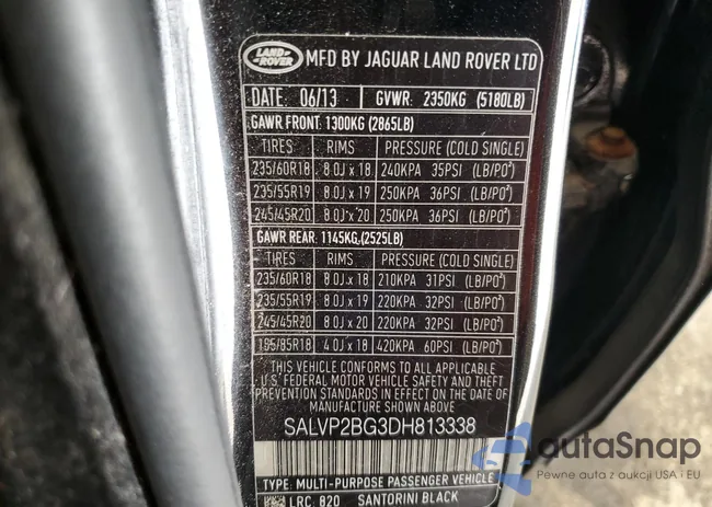 SALVP2BG3DH813338: 86272855