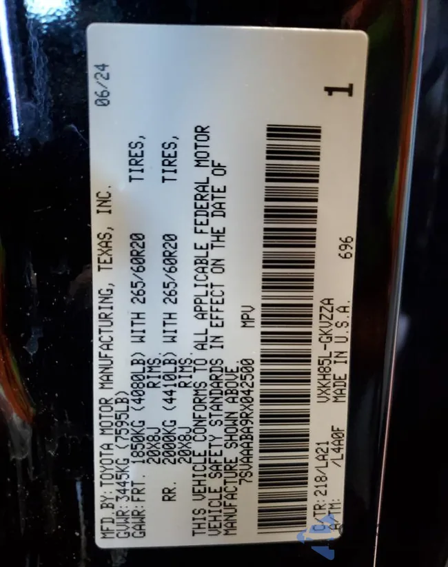 7SVAAABA9RX042500: 82006005