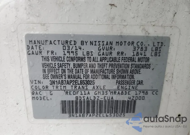 3N1AB7AP2EL653025: 90551095