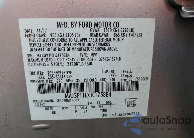 MAJ3P1TEXJC175884: 87420865