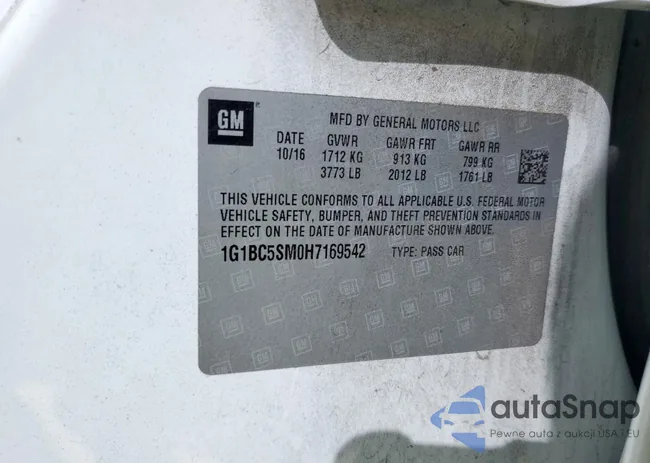 1G1BC5SM0H7169542: 85077385