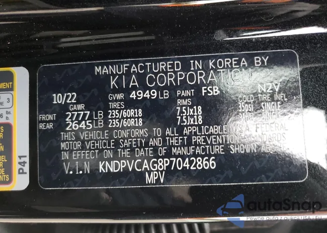 KNDPVCAG8P7042866: 86084025