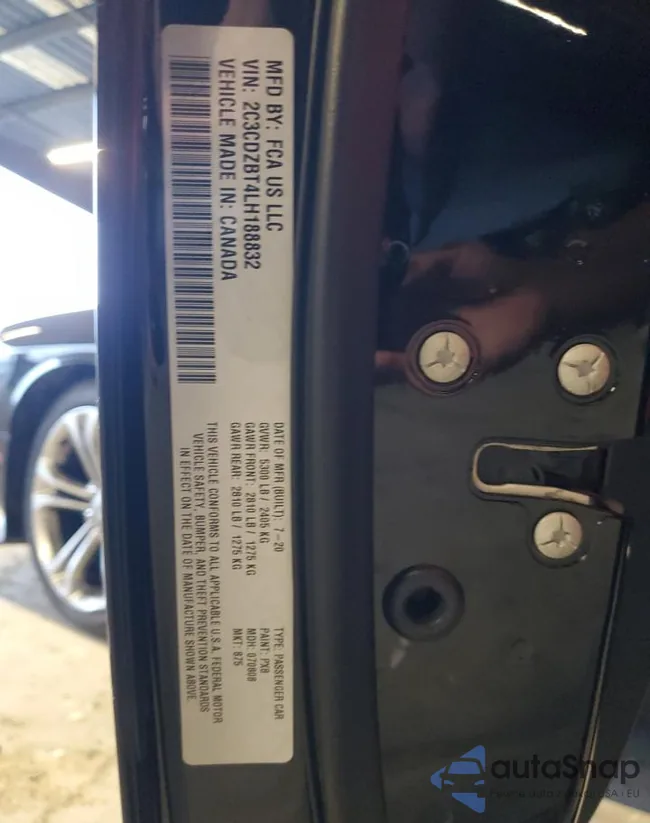 2C3CDZBT4LH188832: 81954885