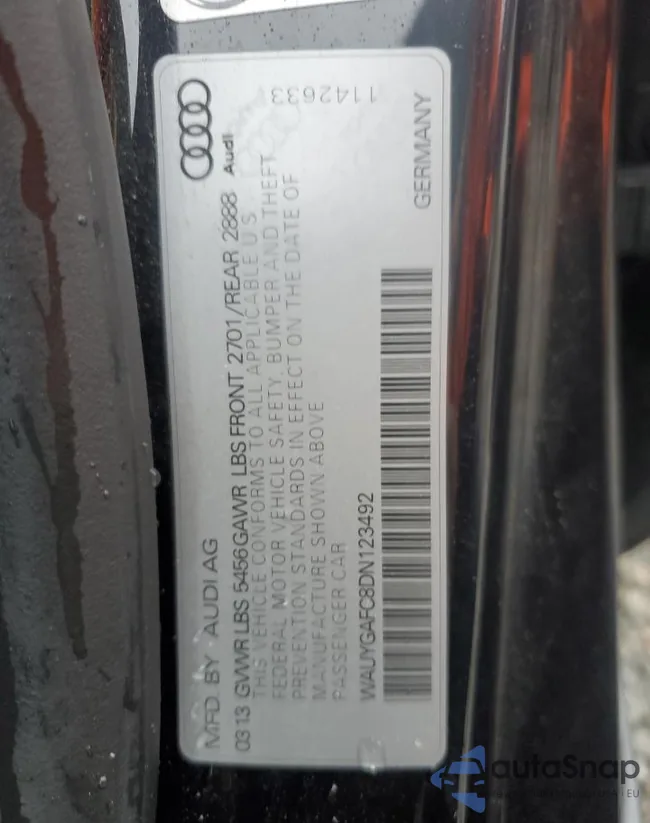 WAUYGAFC8DN123492: 82721185