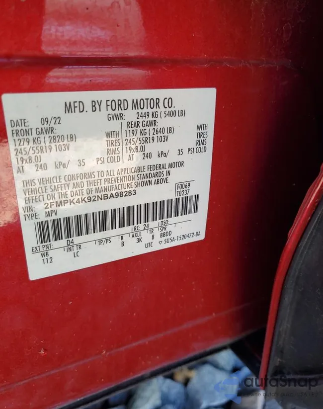 2FMPK4K92NBA98283: 86674115