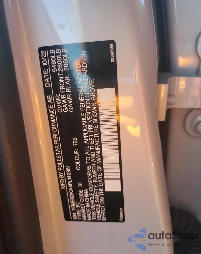 YSMEG3KA4PL140851: 89900875