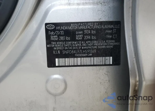 5NPD84LF7LH591369: 89641615