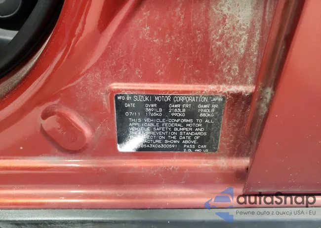 JS2YB5A3XC6300591: 87291425