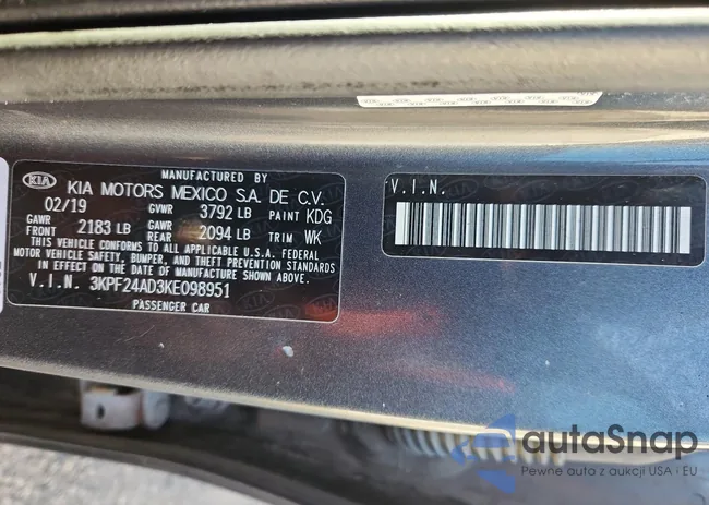 3KPF24AD3KE098951: 86406965