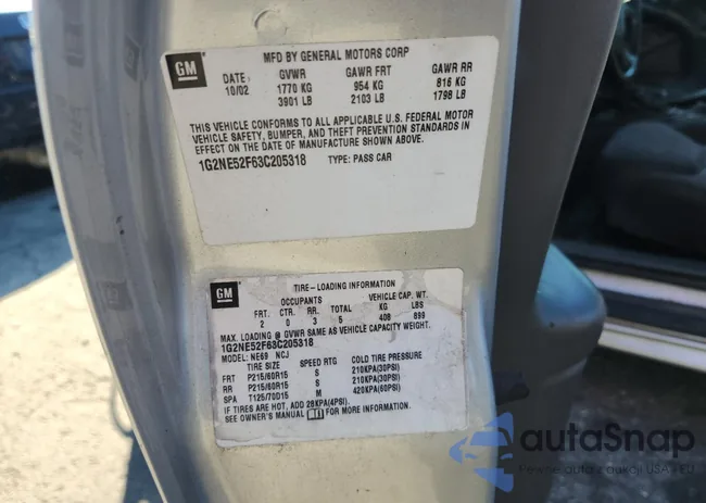 1G2NE52F63C205318: 84441875