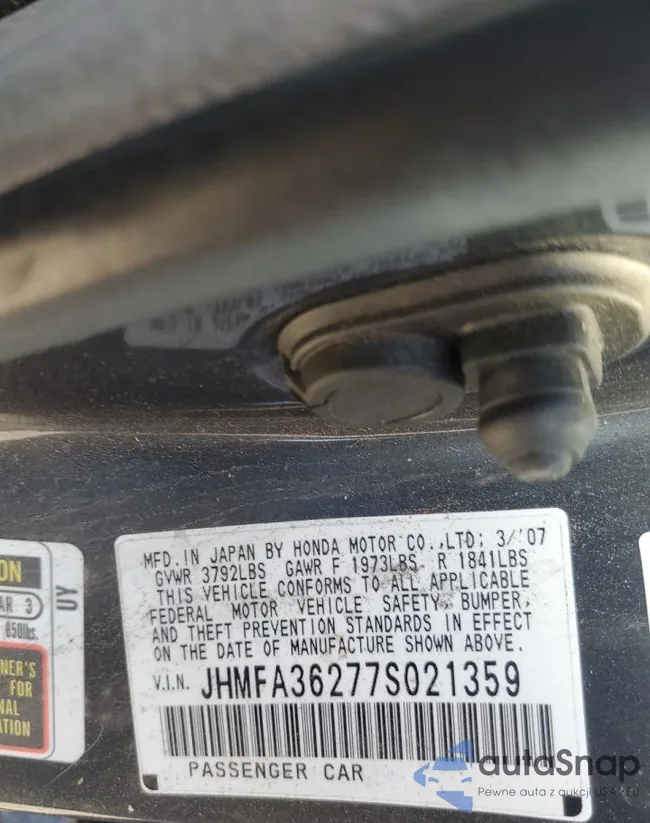 JHMFA36277S021359: 86729575