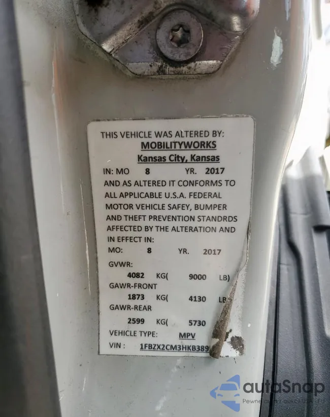 1FBZX2CM3HKB38956: 84270845