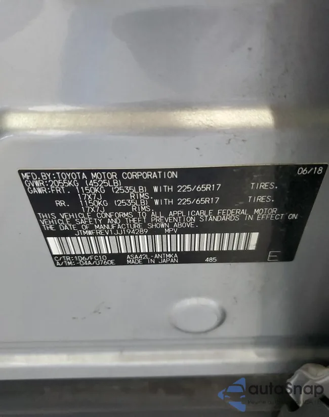 JTMWFREV1JJ194289: 82437845