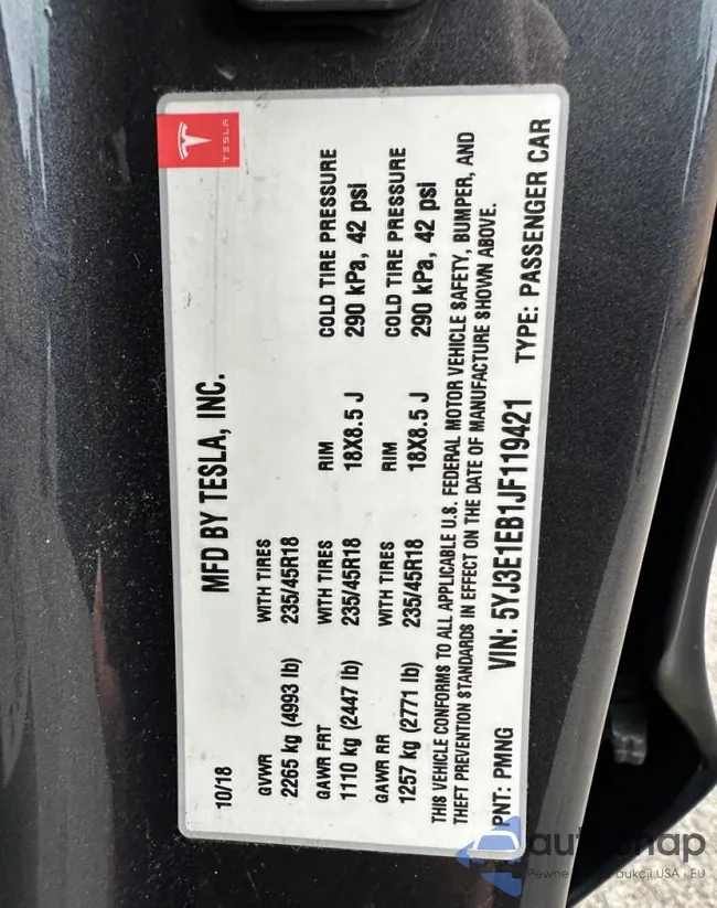 5YJ3E1EB1JF119421: 87085975