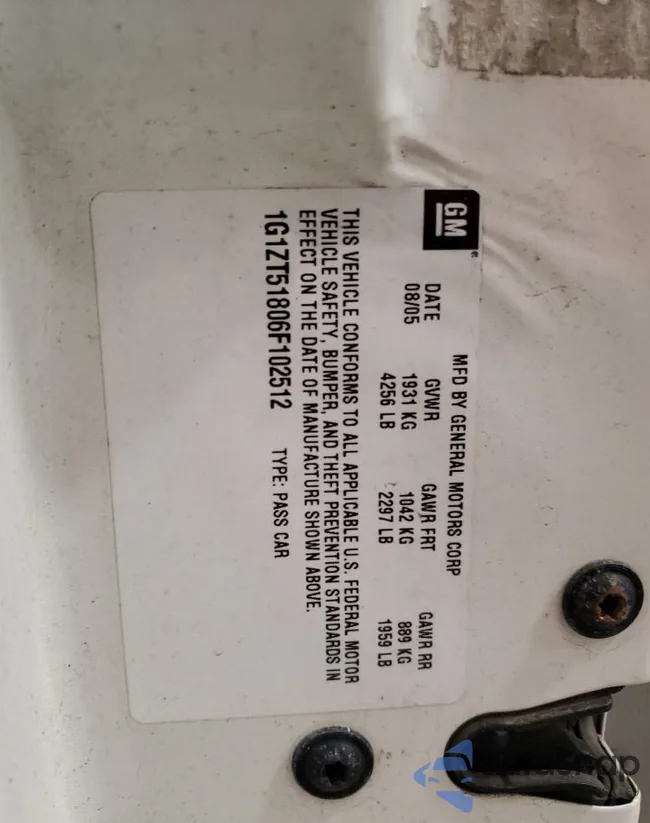 1G1ZT51806F102512: 90499675