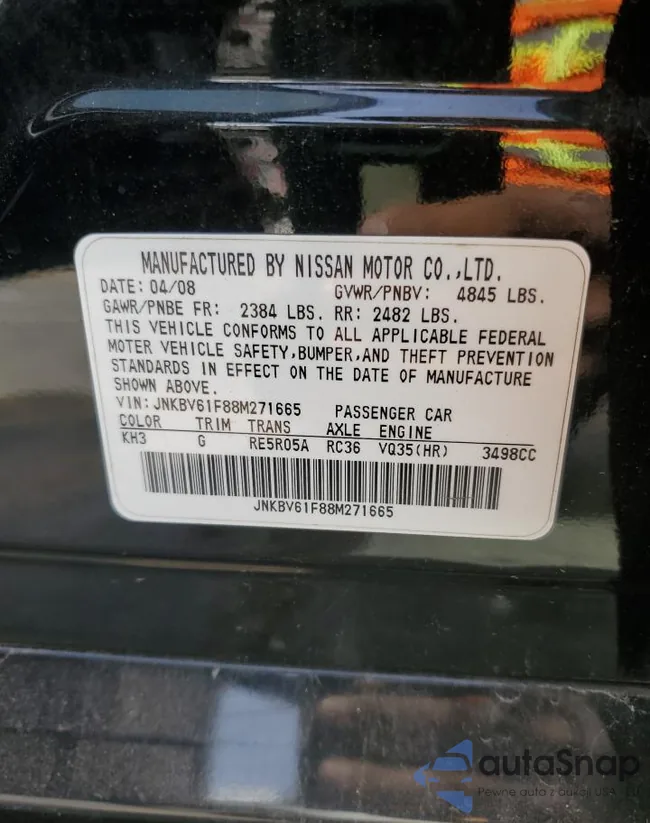 JNKBV61F88M271665: 86518365