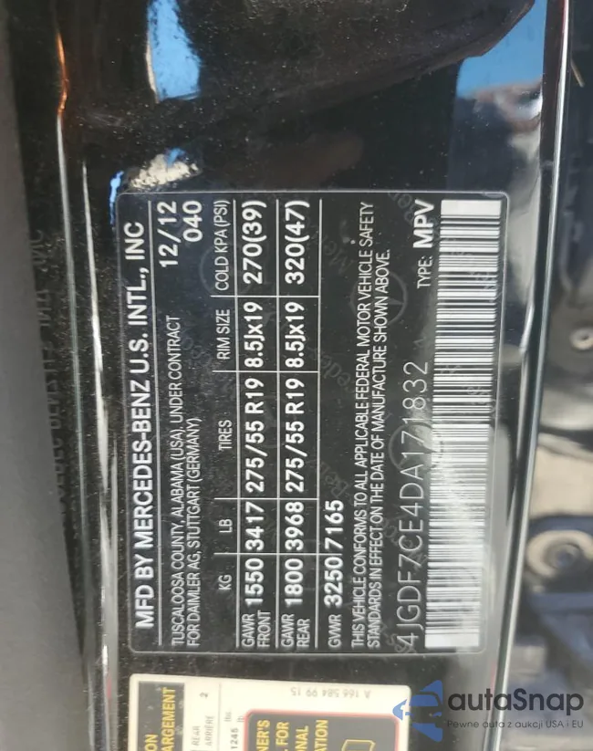 4JGDF7CE4DA171832: 85695665