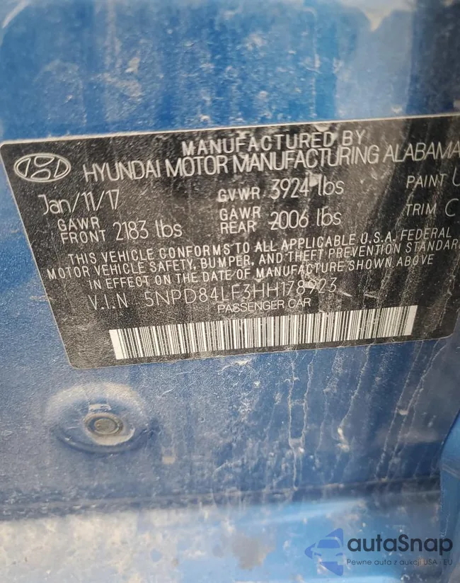 5NPD84LF3HH178923: 86109935