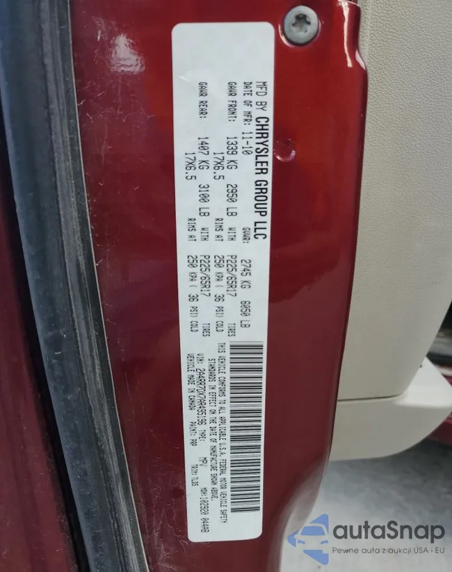 2A4RR7DX7AR495196: 84744925