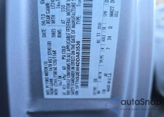 1FTNS2EW4DDA83536: 90376985