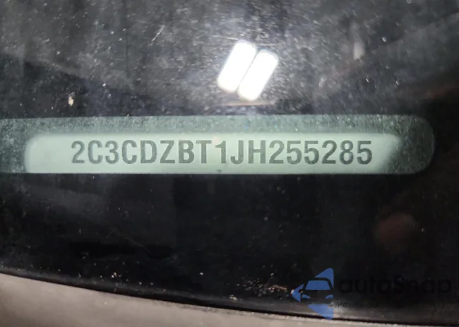 2C3CDZBT1JH255285: 85136185
