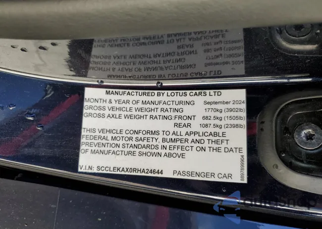 SCCLEKAX0RHA24644: 90838075