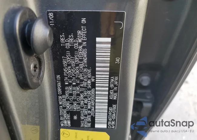 JTEDA41A892000886: 82295375