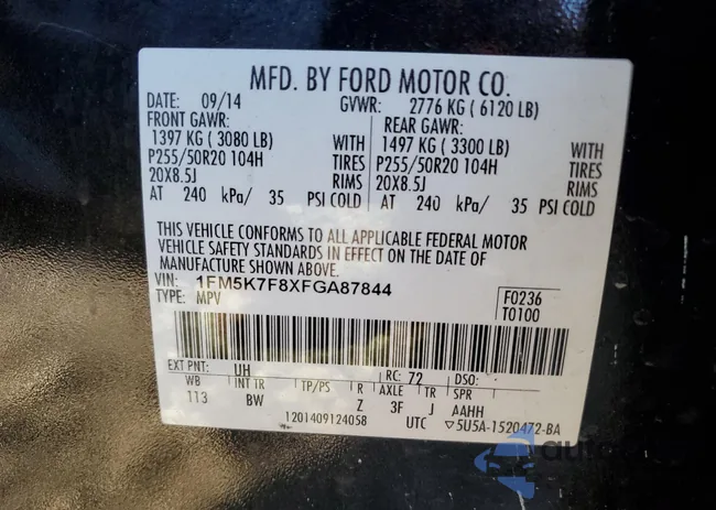 1FM5K7F8XFGA87844: 82189235