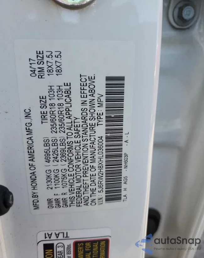 5J6RW2H8XHL036004: 86149975