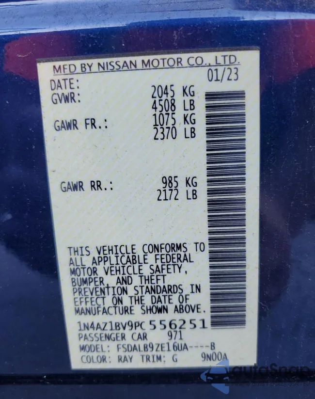 1N4AZ1BV9PC556251: 86292275