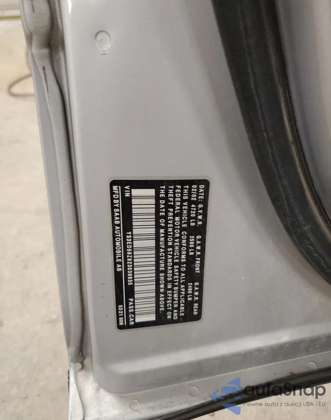 YS3ED59Z823036635: 85564835