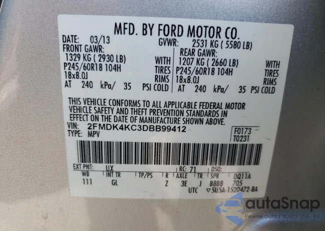 2FMDK4KC3DBB99412: 82185575