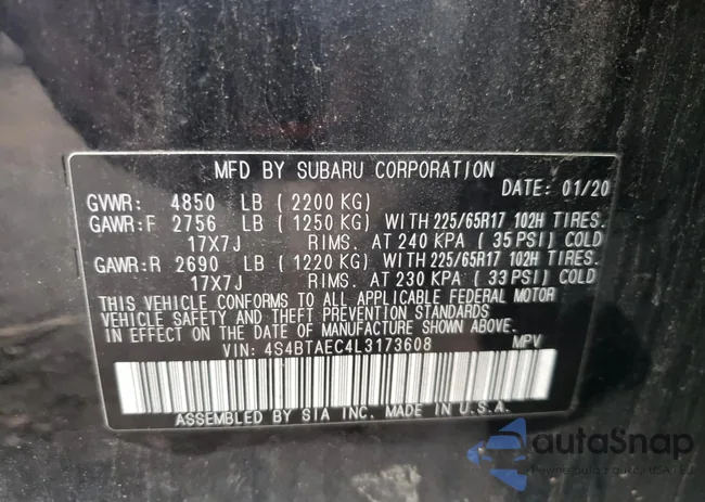 4S4BTAEC4L3173608: 82683095