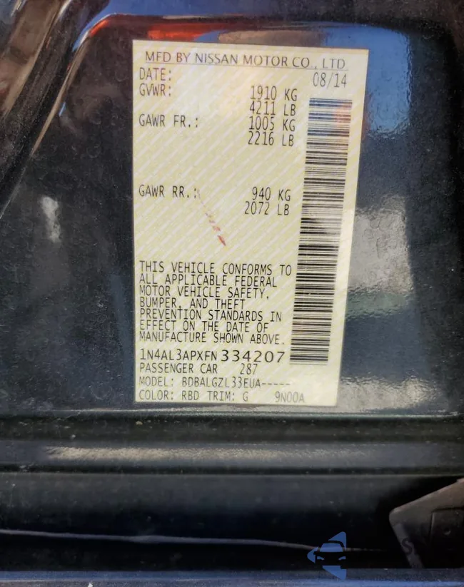 1N4AL3APXFN334207: 82382015