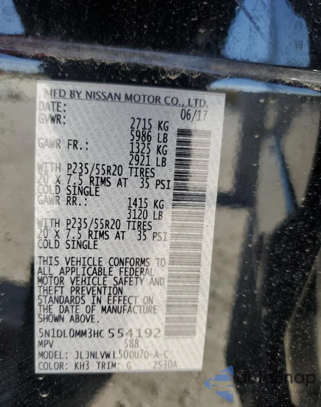 5N1DL0MM3HC554192: 90030155