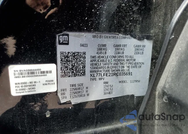 KL77LFE21RC035691: 84776155