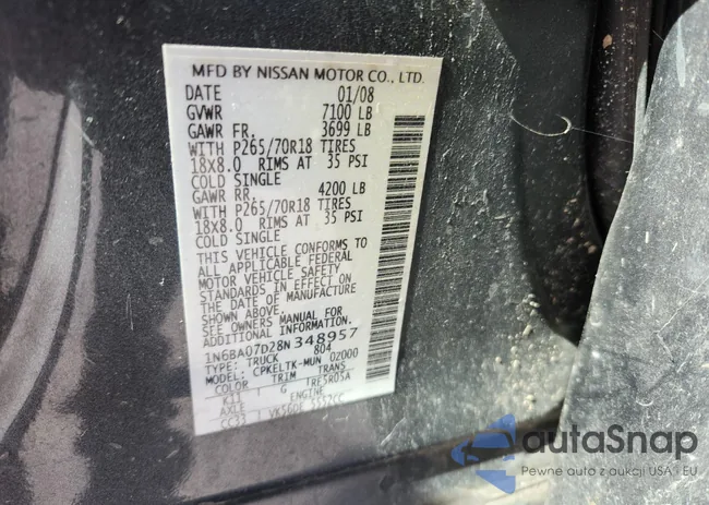 1N6BA07D28N348957: 90814535