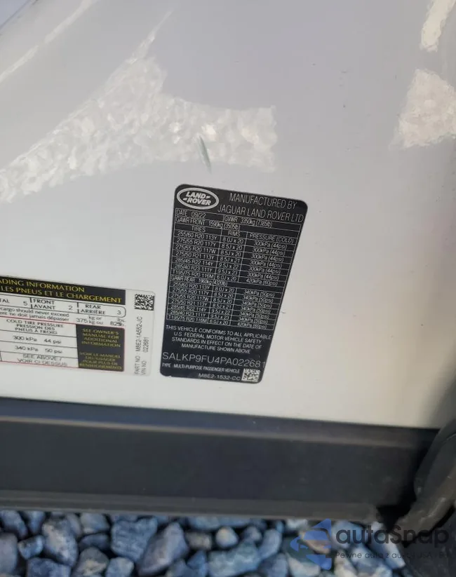 SALKP9FU4PA022681: 90817345