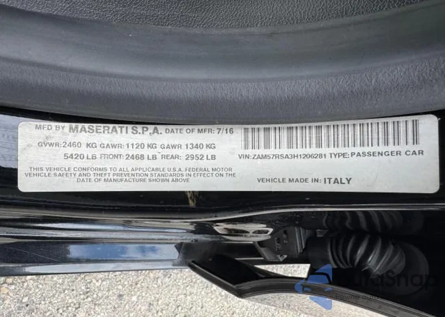 ZAM57RSA3H1206281: 86127005