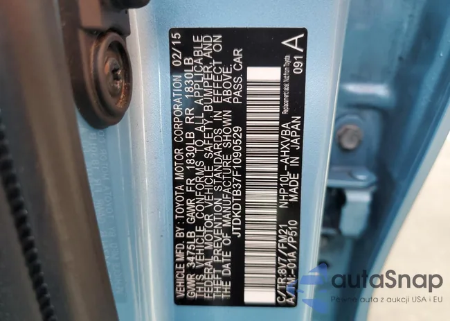 JTDKDTB37F1090529: 89820695