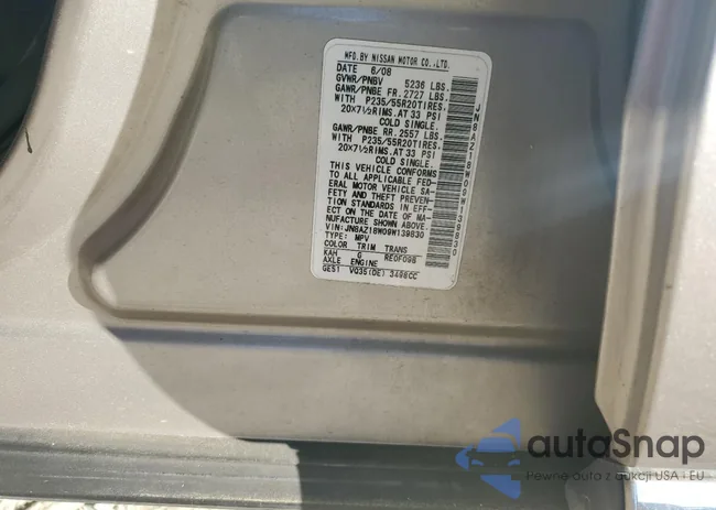 JN8AZ18W09W139830: 82564265