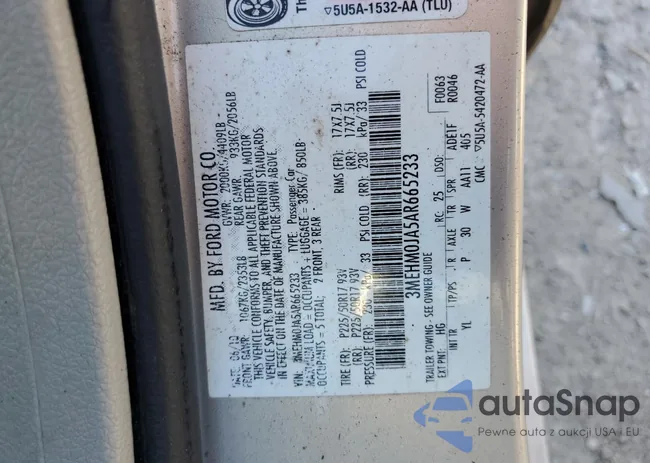 3MEHM0JA5AR665233: 82412705