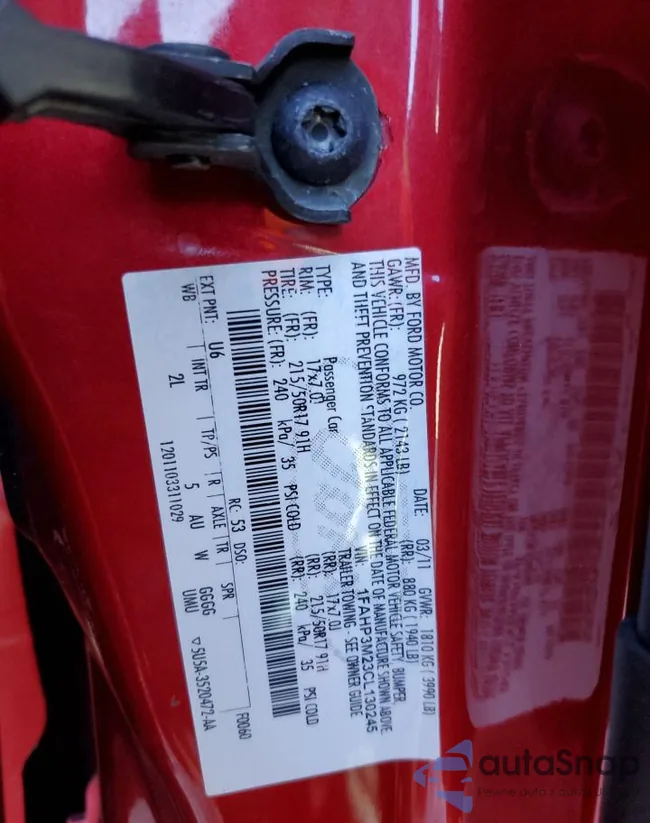 1FAHP3M23CL130245: 89470425