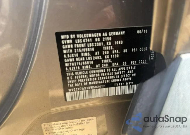 WVGCV7AX1BW502417: 90129615