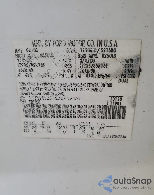 1FTWW32F23EA14307: 85936655